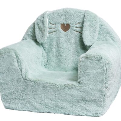 Fauteuil Club Oreille lapin Glitter Vert - Made in France