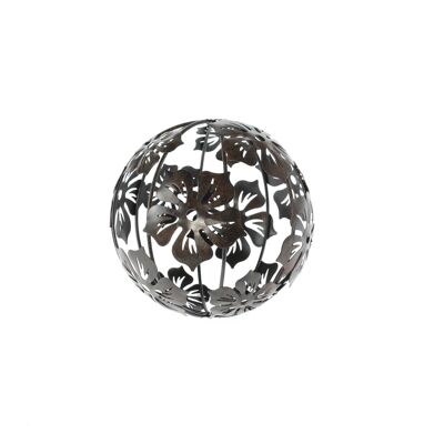 Fiori a sfera da giardino in metallo, Ø 15 cm, marrone scuro, 803383