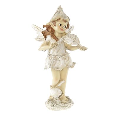 Poly elf musician, 16.5 x 13.5 x 27.5 cm, beige, 808487