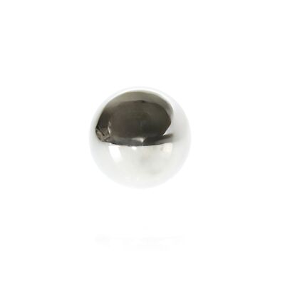 Sfera in acciaio inossidabile a specchio, 12 x 12 x 12 cm, argento, 808777