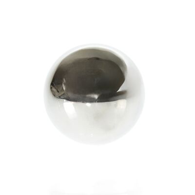 Sfera in acciaio inossidabile a specchio, 15 x 15 x 15 cm, argento, 808784