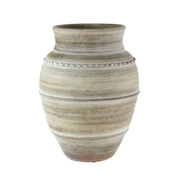 Vase de sol en céramique Toscana, Ø 27 x 37 cm, crème, 816000 1