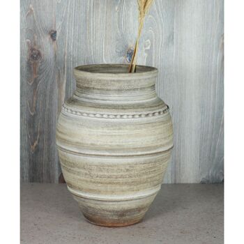 Vase de sol en céramique Toscana, Ø 27 x 37 cm, crème, 816000 2
