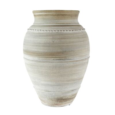 Vase de sol en céramique Toscana, Ø 32 x 47 cm, crème, 816017