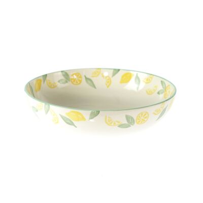 Ceramic bowl Lemondesign, Ø 28 x 8 cm, yellow/green, 817991