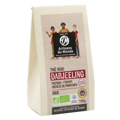 Té indio - Té negro Darjeeling 1.ª descarga a granel, 100 g