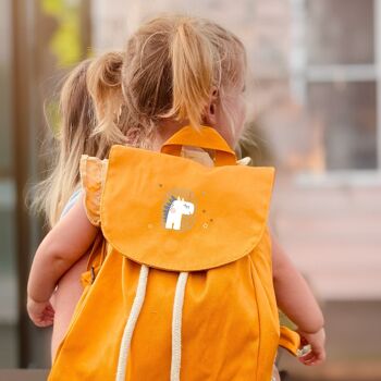 Sac à dos mallette pour l'école maternelle ou la crèche - avec motif licorne - rose - moutarde ou sauge 6