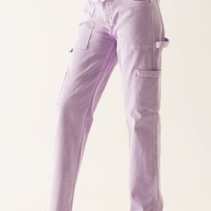Pantalon cargo violet