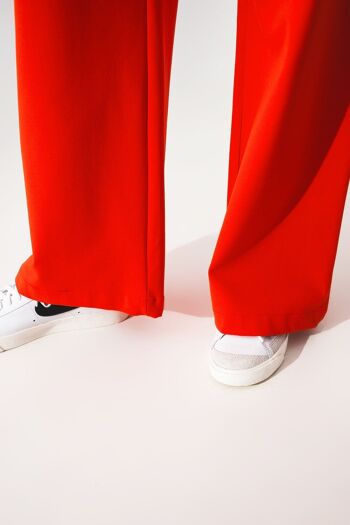 Pantalon large à boutons orange 6