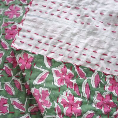 “Summer” printed cotton bedspread