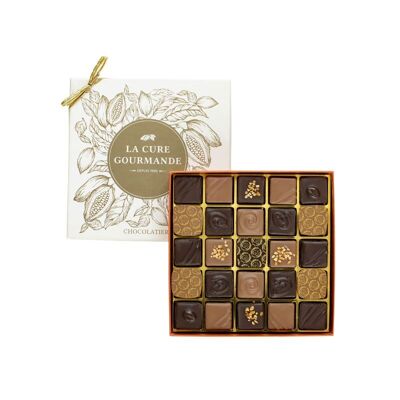 Coffret de 25 chocolats assortis