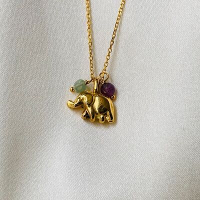 Collier pendentif éléphant- Aldéa (CCHAL28)