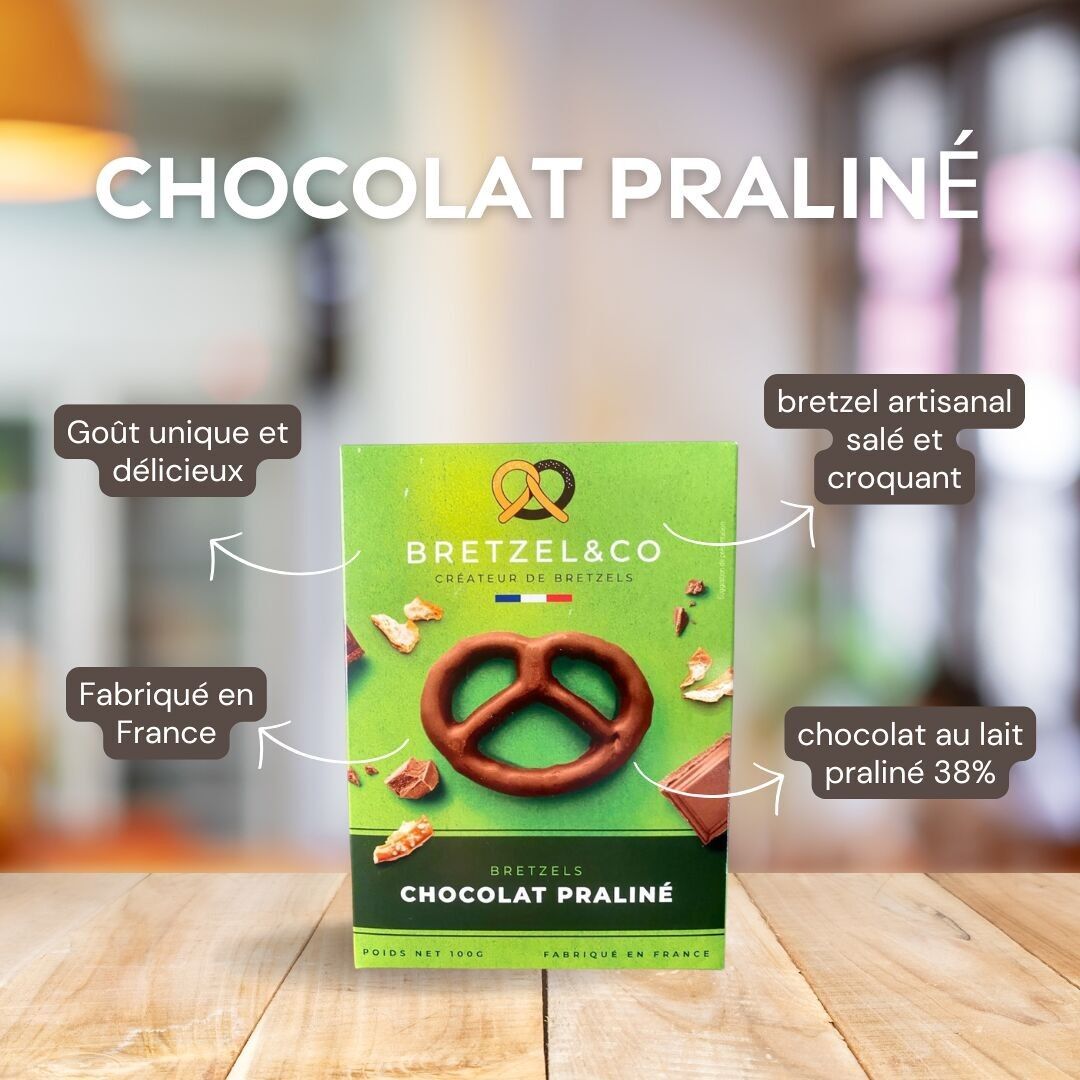 Brezel al cioccolato pralinato