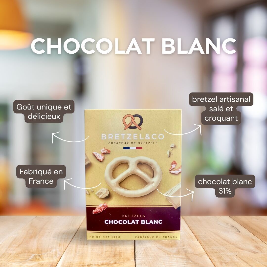 Brezel al cioccolato bianco