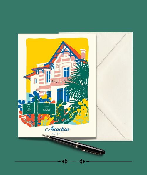 Carte Postale ARCACHON Ville d'Hiver- 15x21cm