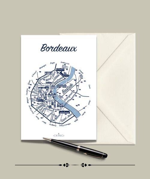 Carte Postale BASSIN D'ARCACHON Le Plan  - 15x21cm