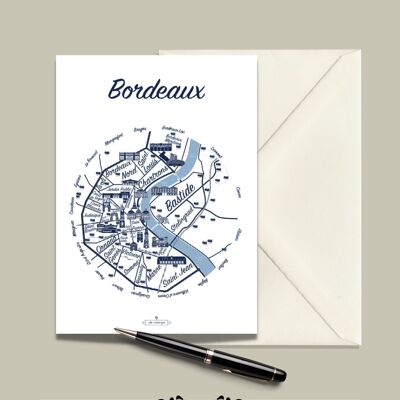 Carte Postale BASSIN D'ARCACHON Le Plan  - 15x21cm