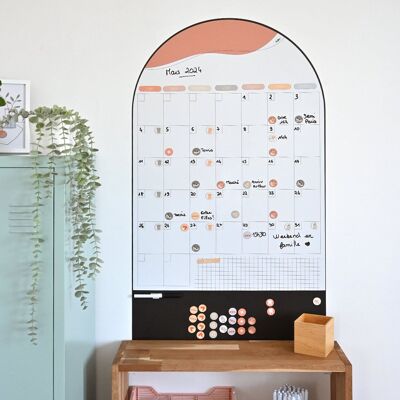 Magnetic monthly wall calendar - The family one