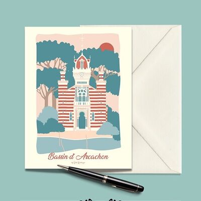 Postal CUENCA DE ARCACHON La Chapelle - 15x21cm
