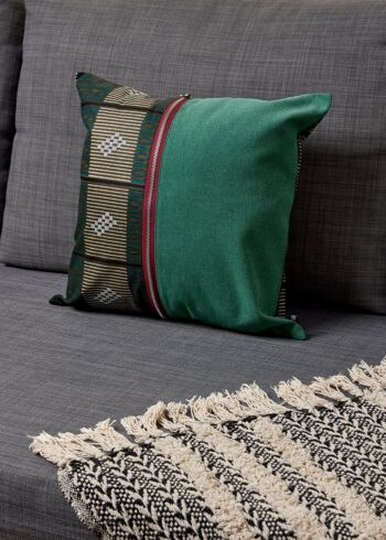 Housse de coussin coton/zip XALAM