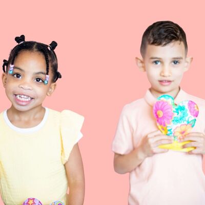 2 Inflatable Coloring Pages - Hearts