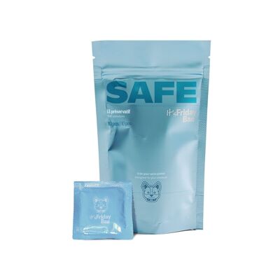 SAFE - 10 x Labeled natural latex condoms