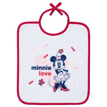 Set de 2 bavoirs 6 mois 28x38 cm Minnie Confettis 2