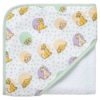 Cape de bain éponge 75x75 cm Roi Lion Cosy Time 1