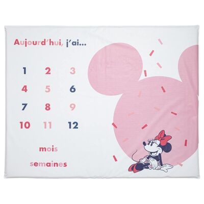 PVC-Spielmatte 72x92 cm mit Babystufen Minnie Confetti