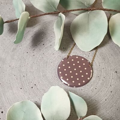 Valençay reversible necklace – polka dots 0436