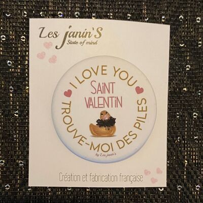 Valentine's Day Original and colorful humor badge!