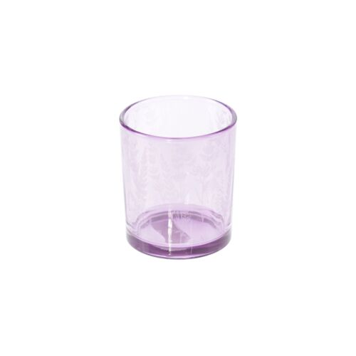 Glas-Windlicht Lavendel, Ø 7 x 8 cm, lila, 805622