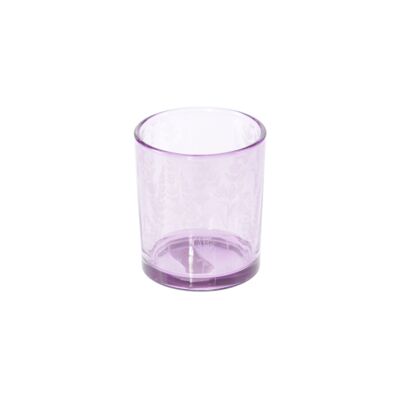 Glass lantern lavender, Ø 7 x 8 cm, purple, 805622