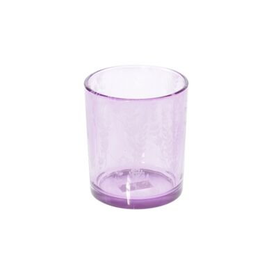 Glass lantern lavender, Ø 9 x 10 cm, purple, 805639