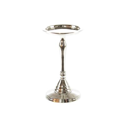Aluminum candle holder slim small, Ø 10 x 17 cm, silver, 815263