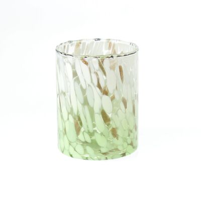 Glas-Windlicht, Ø 9 x 11 cm, grün, 818301