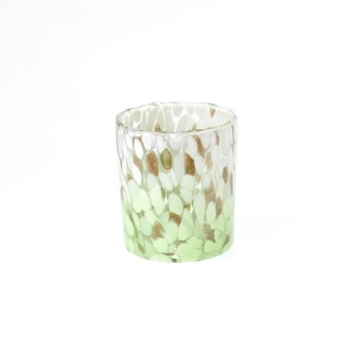 Glas-Windlicht, Ø 7,5 x 8 cm, grün, 818356