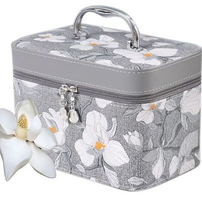 Women's suitcase set "MANOLIA" of leatherette, 3rd sizes for jewelry or cosmetics. Dimension: 19x10x10cm / 21x13x14cm / 23x15x7cm LM-091C