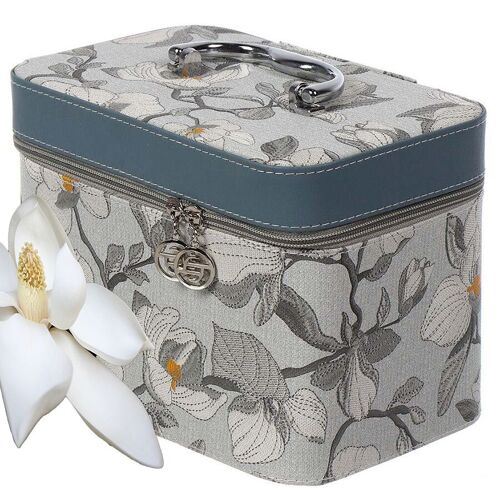 Women's suitcase set "MANOLIA" of leatherette, 3rd sizes for jewelry or cosmetics. Dimension: 19x10x10cm / 21x13x14cm / 23x15x7cm LM-091E