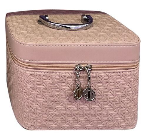 Women's carry-on suitcase set from leatherette, 3rd sizes for jewelry or cosmetics. Dimension: 19x10x10cm / 21x13x14cm / 23x15x7cm LM-092B
