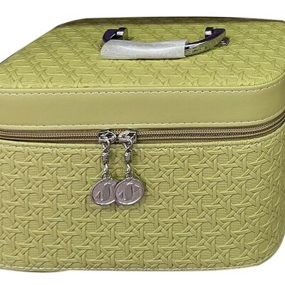 Women's carry-on suitcase set from leatherette, 3rd sizes for jewelry or cosmetics. Dimension: 19x10x10cm / 21x13x14cm / 23x15x7cm LM-092D