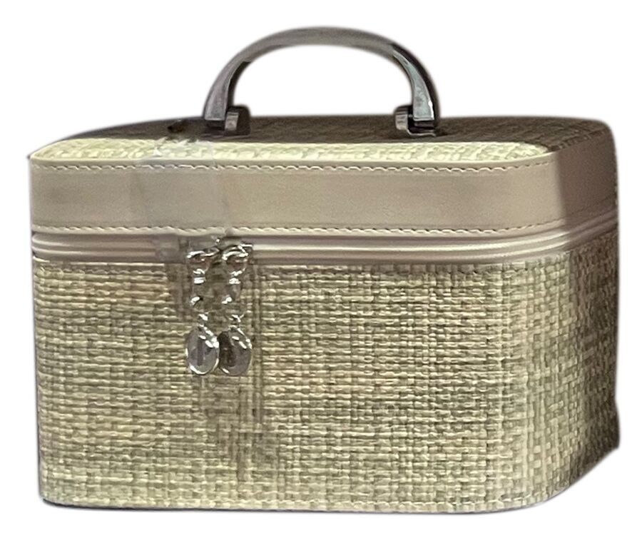 Ensemble de valises à main pour femmes en similicuir, 3ème tailles pour bijoux ou cosmétiques.  Dimension : 19x10x10cm / 21x13x14cm / 23x15x7cm LM-093A