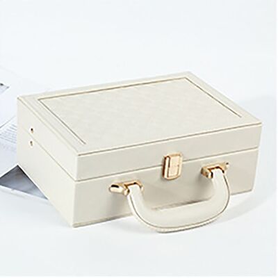 Women's jewelry case "SUITCASE" made of leatherette. Dimension: 25x17x9cm LM-096A
