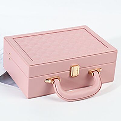 Portagioielli da donna "SUITCASE" realizzato in similpelle. Dimensioni: 25x17x9 cm LM-096B