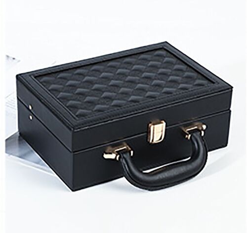 Women's jewelry case "SUITCASE" made of leatherette. Dimension: 25x17x9cm LM-096D