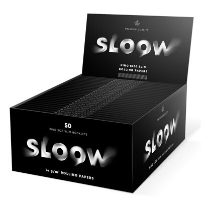 SLOOW BLACK KING SIZE BOOKLETS DL-50