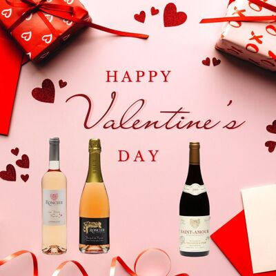 Valentine's Day Special Pack - Wines and Sparkling - ideal as an accompaniment to chocolate desserts