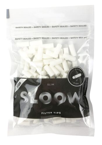 SLOOW BLACK FILTER TIPS SLIM DL-34 (x120 2