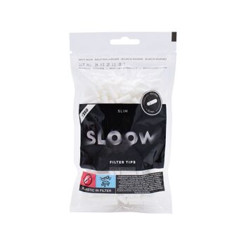SLOOW BLCK FILTER TIPS SLIM DL-18 (x250) 1