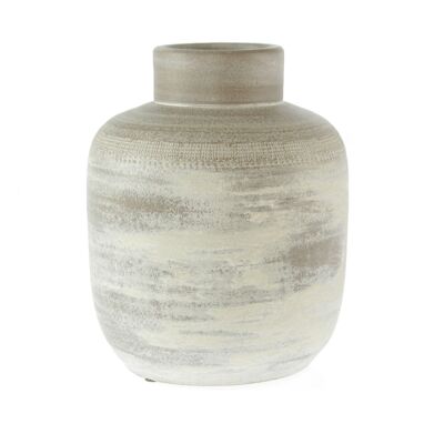 Ceramic floor vase Alicante, Ø 24 x 33 cm, brown, 815577